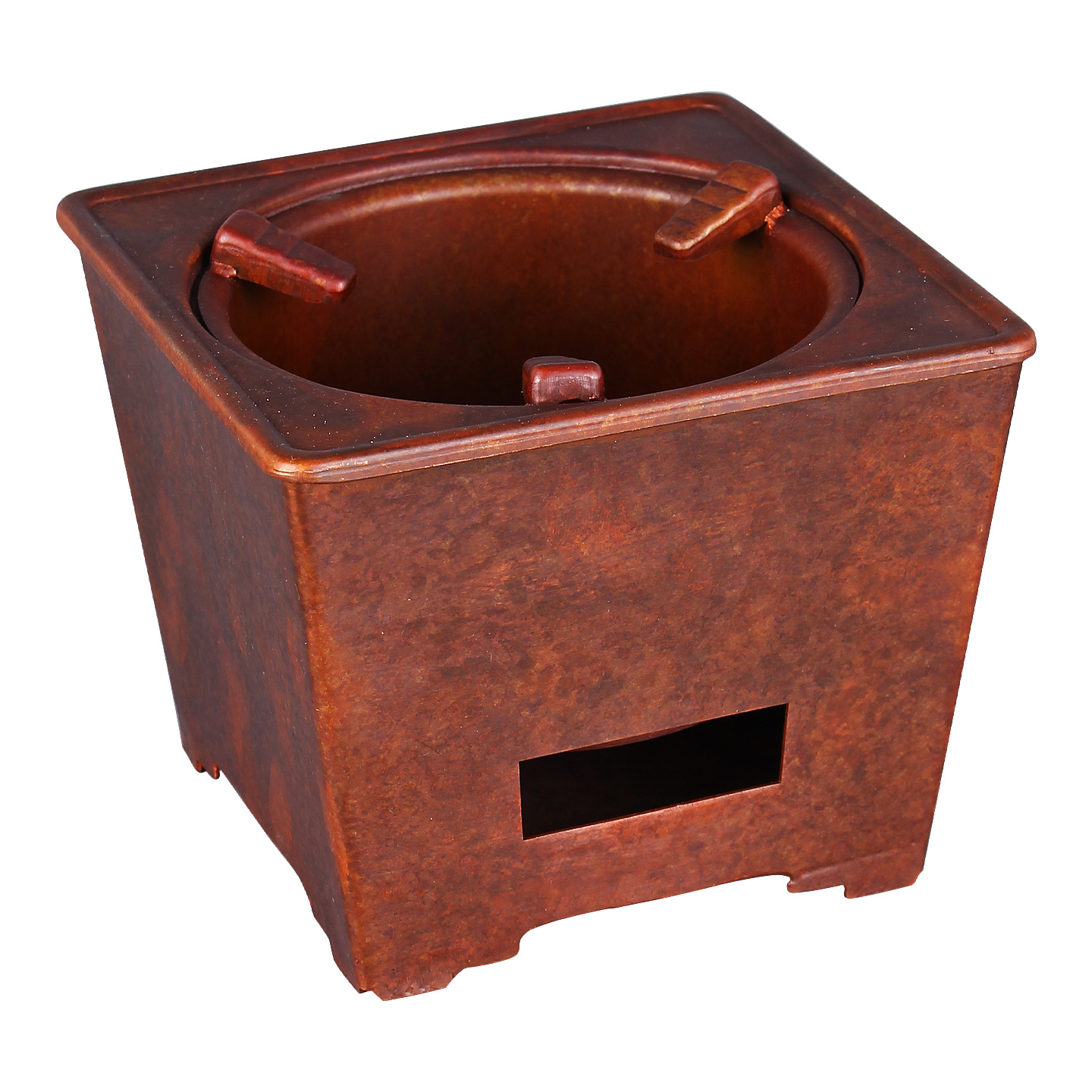 Indoor portable charcoal fire tea boiling stove, square charcoal stove, household multi-functional tea boiling stove, tea boiling utensils wholesale Item Picture
