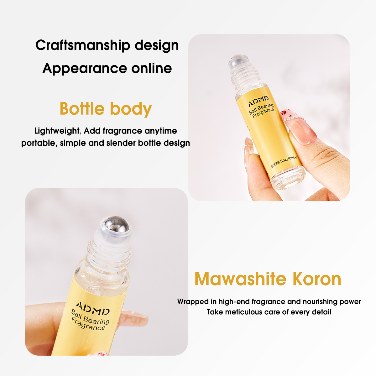 【 Cross-border Exclusive 】ADMD Roll-on Perfume, Premium Perfume, Amazon Export Long-lasting Fragrance Perfume Wholesale details Picture