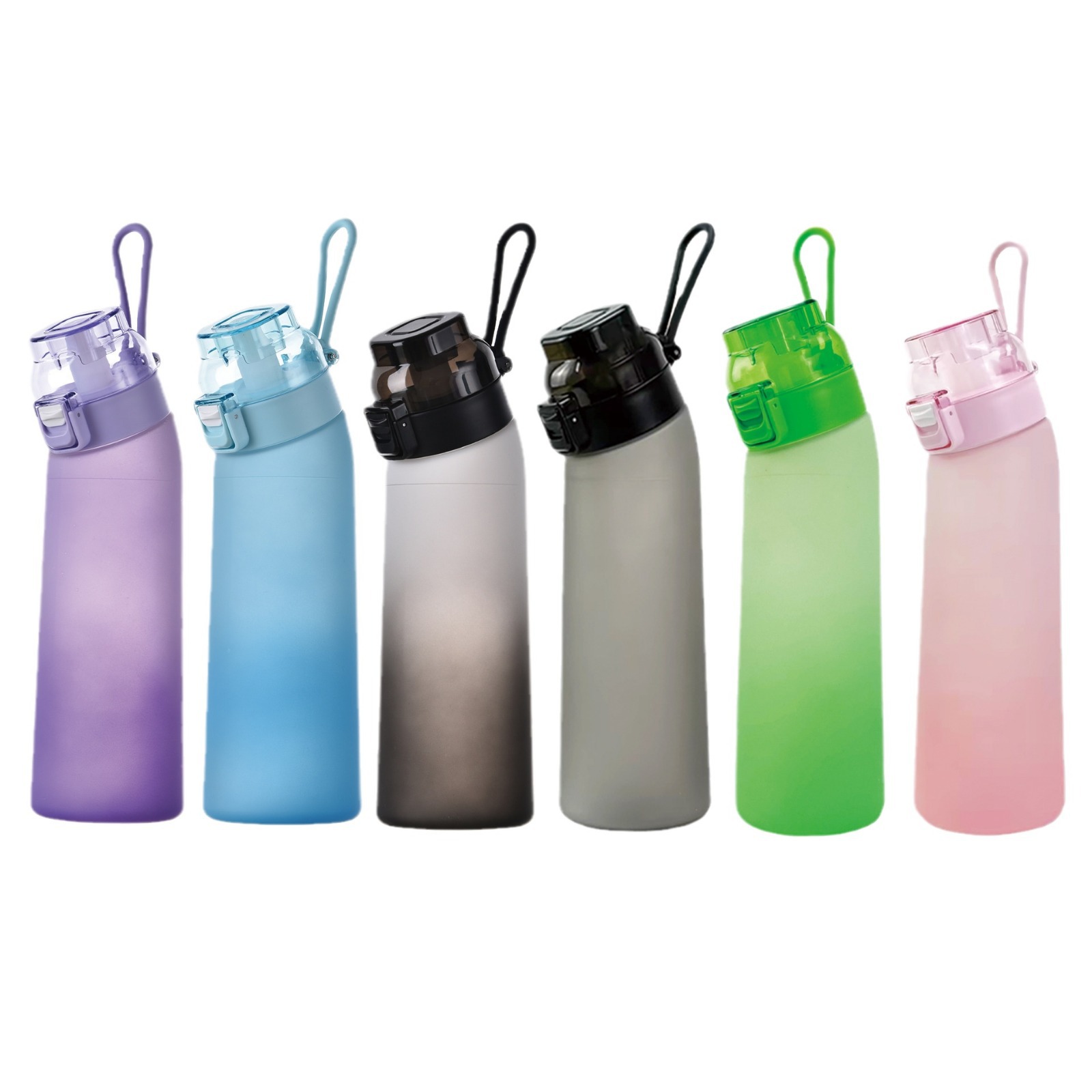 The fragrant cup is selling well. The fun and creative tritan water cup is designed for girls with a high level of appearance. It is a student sports cup with a straw and a gradient handle Item Picture
