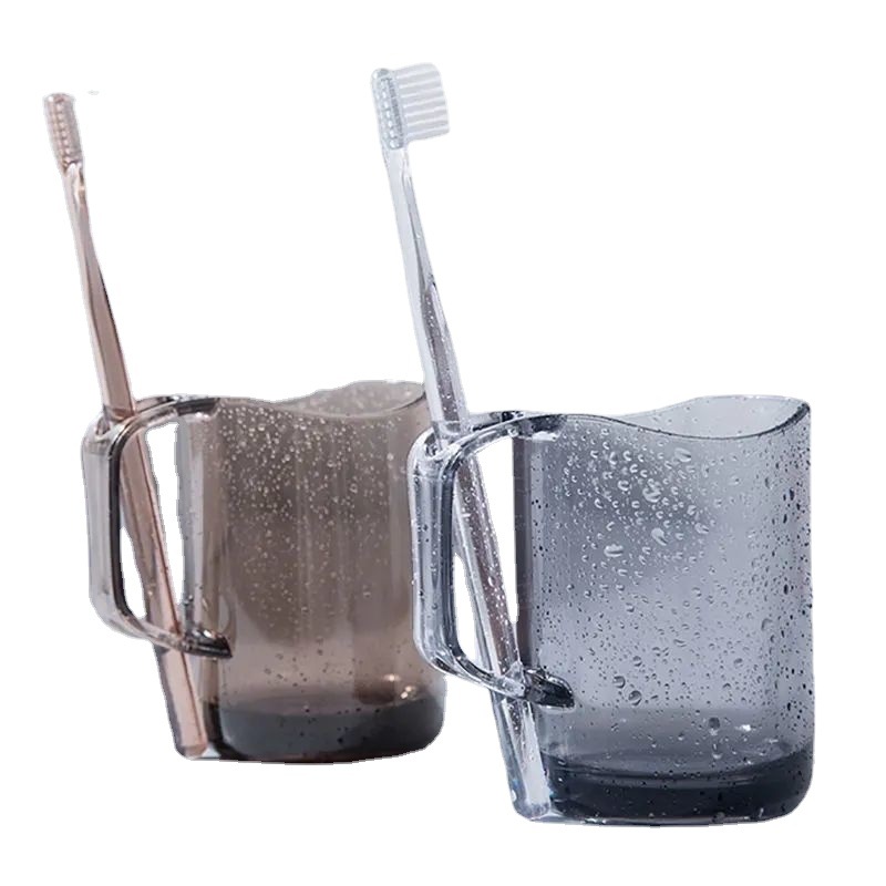 Toothbrush cups, tooth cups, student dormitory high appearance level with slots, special offer for brushing and rinsing cups, non-water-accumulating, angular cups wholesale Item Picture