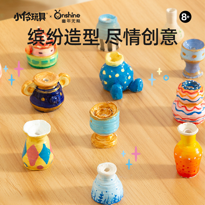 ONSHINE/ Childhood Infinite Pottery Machine Children's Electric Clay Turntable diy Soft Clay Non-fired Clay Toy Specification image