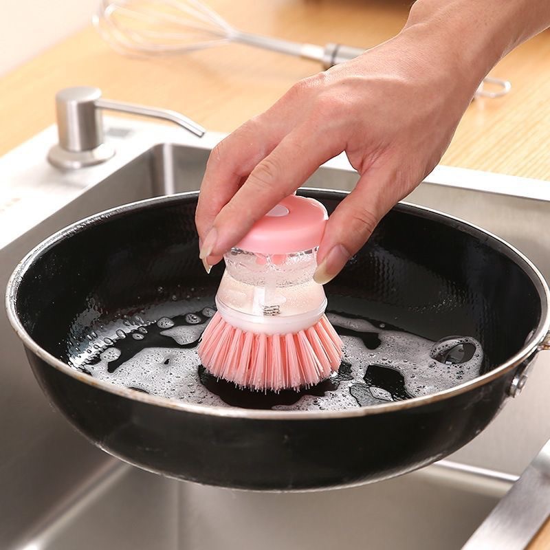 The new household kitchen hydraulic pot washing brush, non-stick oil dishwashing brush, cleaning brush, liquid pot brush and stain removal brush are all amazing tools Specification image