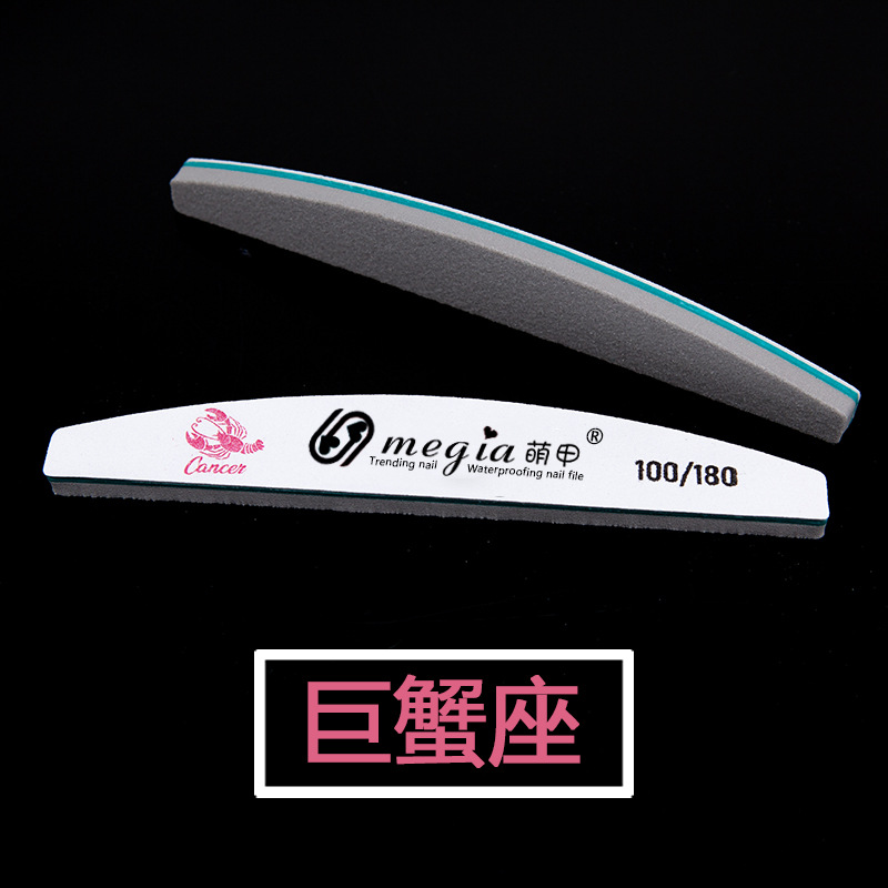 The 12 zodiac signs can customize nail files, rubbing strips, nail files, practice grinding strips, nail care products, and sanding strips Specification image