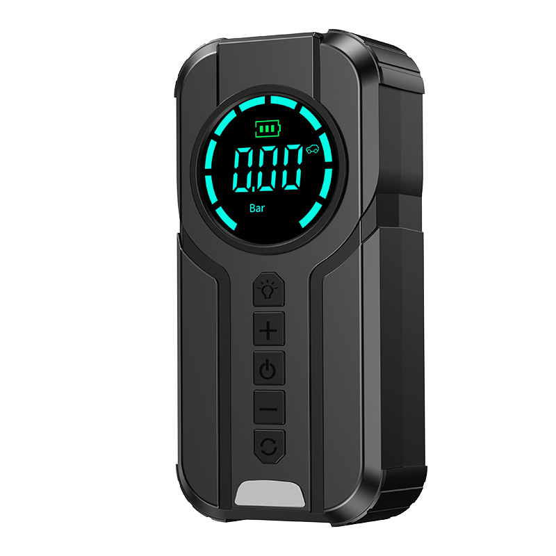 Car emergency start power supply jump-start box car air pump all-in-one machine, battery strong start wireless air pump Item Picture