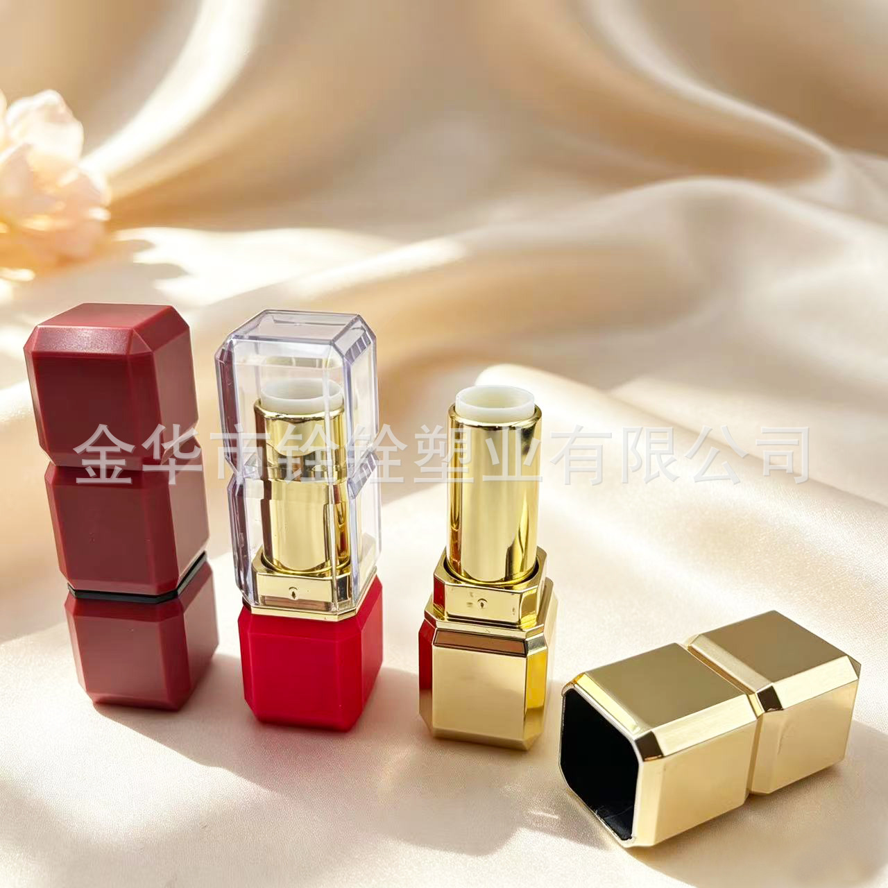 LS635 Lipstick tube, lipstick tube, square ABS lipstick, empty tube, cosmetics, empty packaging materials, factory wholesale and customization Specification image