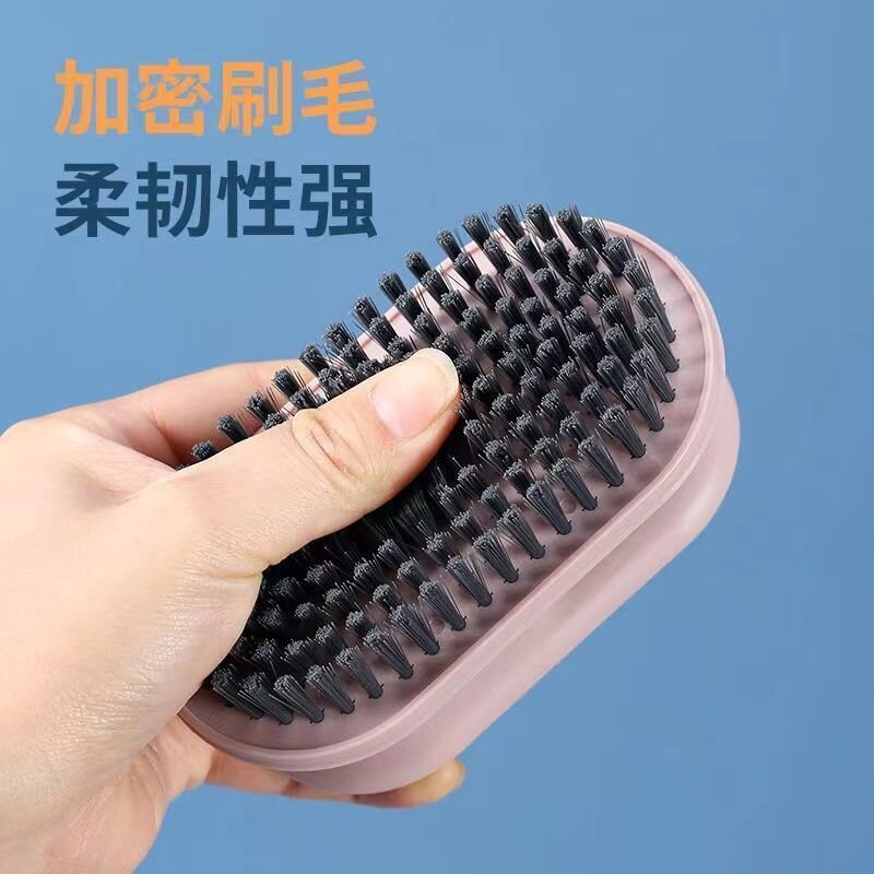 Deep blue shoe brush cleaning brush steel wool ball 20 cups cup brush creative crevice brush loofah details Picture