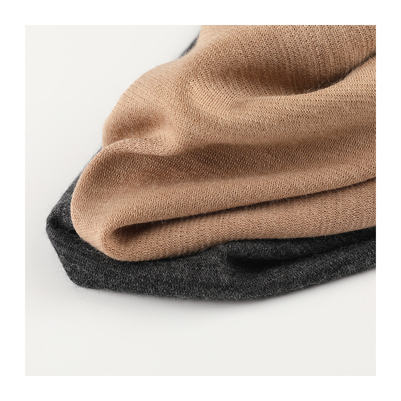 210g腈纶加热羊毛罗马布面料美丽诺羊毛秋冬保暖内衣打底衫面料白底实物图