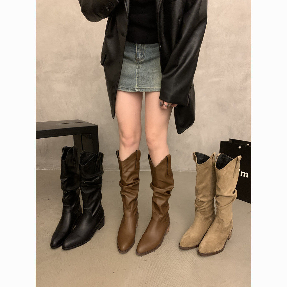 靴子女/男士马丁靴/男士马丁靴冬季/马丁靴/女靴鞋女士长款时尚细节图