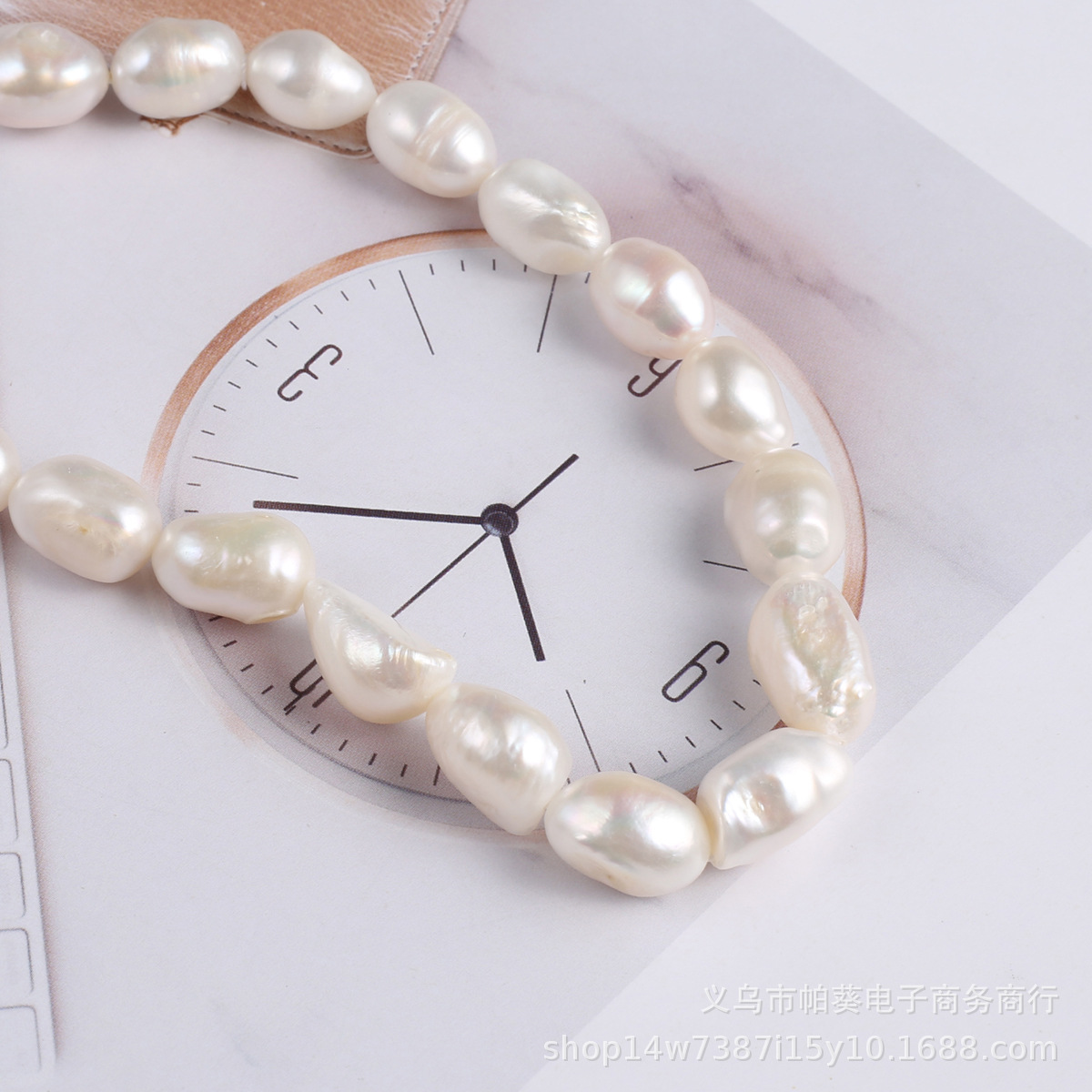 Natural freshwater pearl straight-hole beads DIY jewelry accessories, handcrafted jewelry necklaces, wholesale and production Item Picture