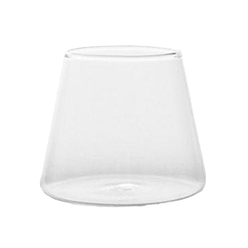 High borosilicate transparent glass Mount Fuji cup for home breakfast, coffee, milk, beer, juice and beverage Item Picture