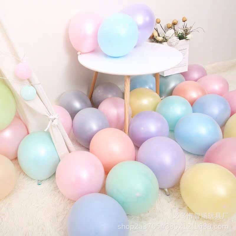 1.5g10寸马卡龙气球批发厂家生日氛围布置婚礼婚庆装饰糖果色乳胶
