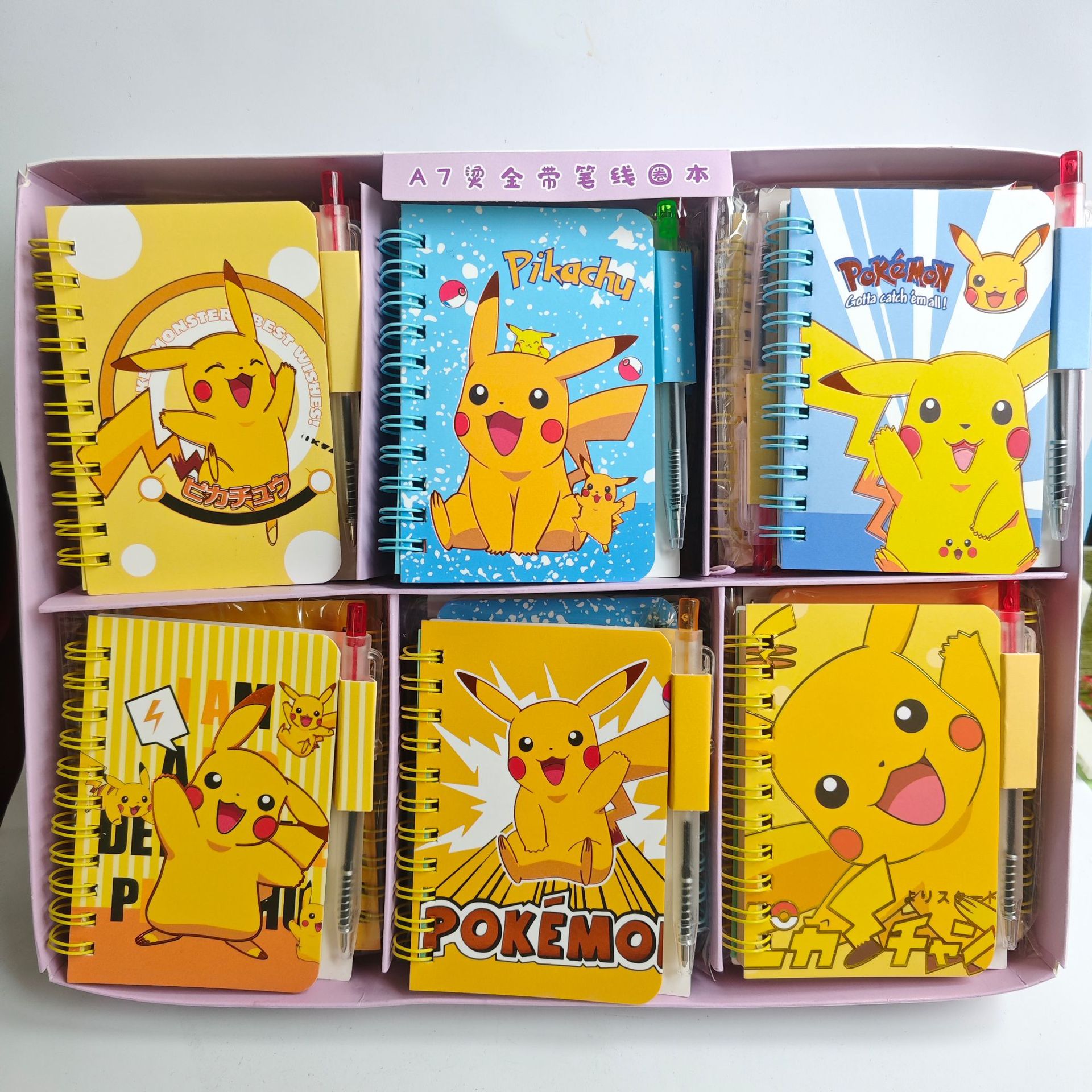 Cartoon Cartoon Character Kuromi Coil notebook with ballpoint pen, student mini portable notepad, sticky note notebook, stationery notebook