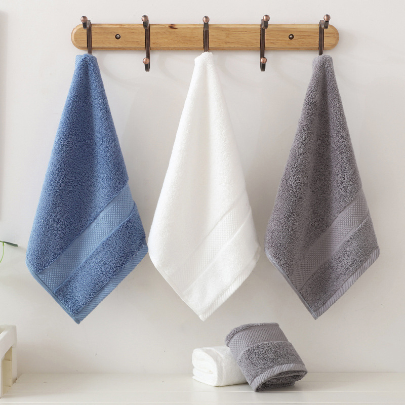 Face towel, pure cotton, adult face wash and bath, household all-cotton face towel, soft and absorbent, wholesale embroidered logo