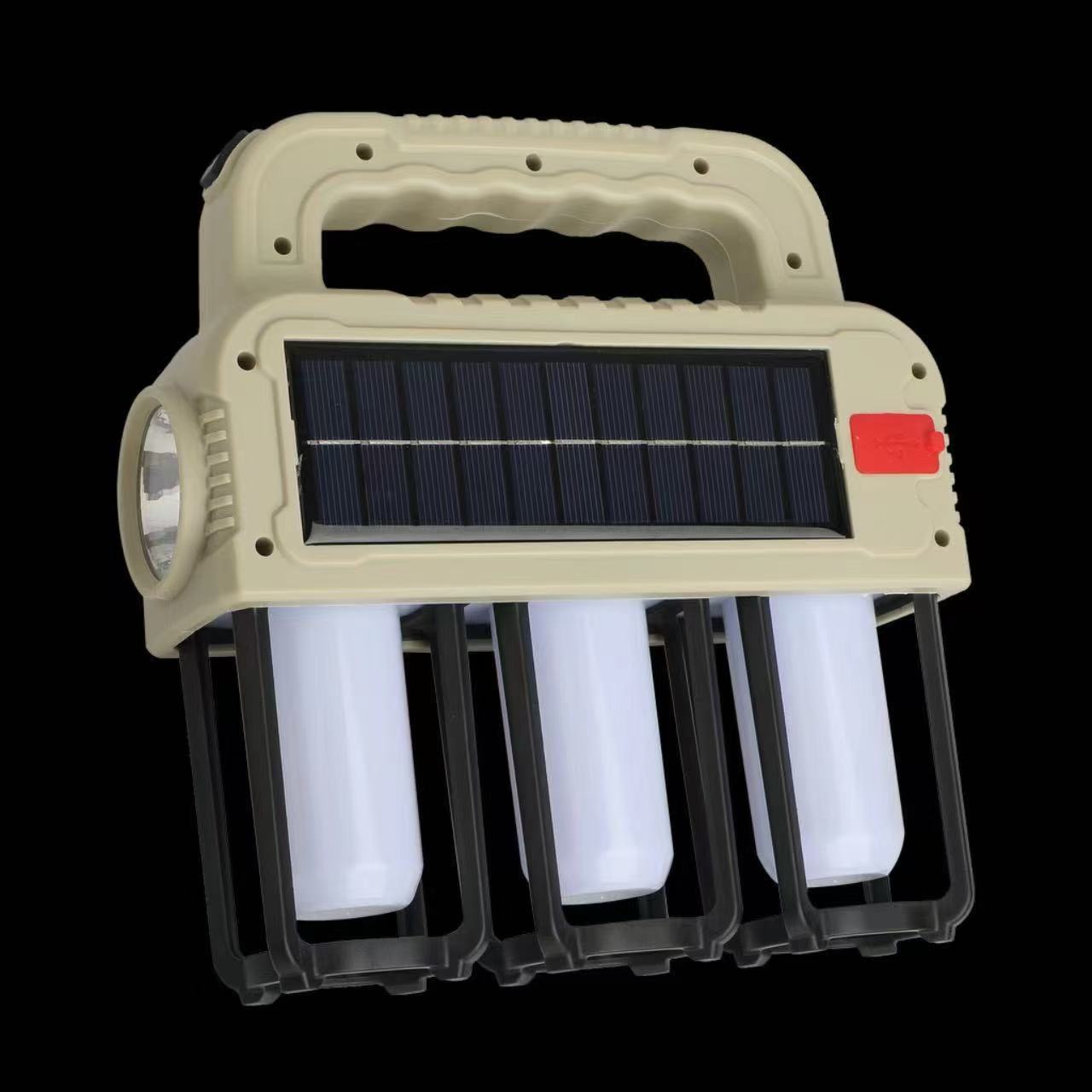 Brand-new solar multi-source portable lamp, outdoor camping lamp, waterproof high-intensity portable emergency light, night fishing lighting Application Scenario