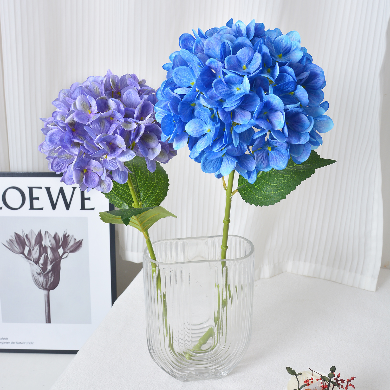 仿真花DIY发饰配件/假花/5朵塑膠花/仿真花/假花批发产品图