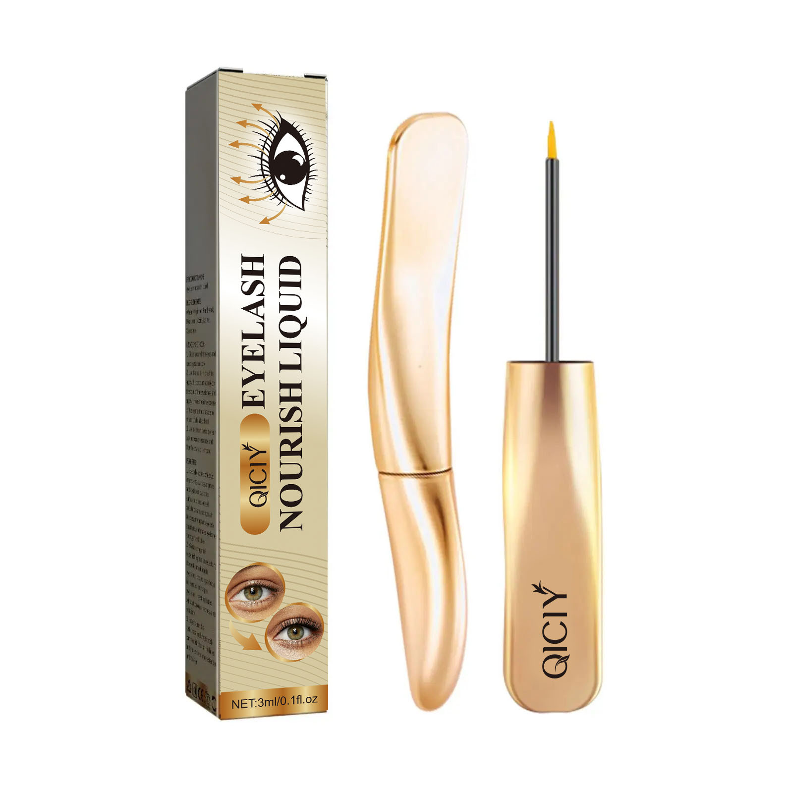 Cross-border exclusive supply of QICIY mascara, gentle and non-irritating, eyelash nourishing liquid, eye care mascara wholesale Item Picture