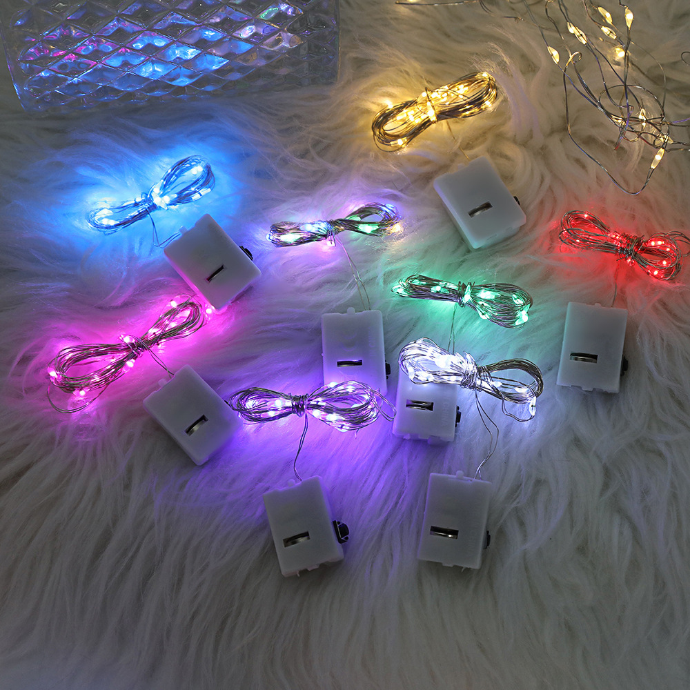 led copper wire light string color light, three-level LED small white box string light, confession gift box, bubble ball decoration, atmosphere arrangement Specification image