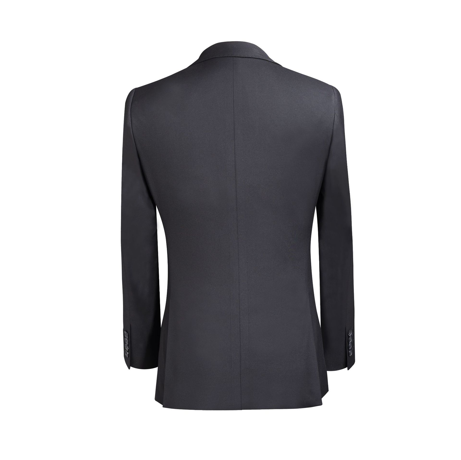 In-stock business men's suit, casual black faux wool single-breasted two-button business double-slit men's suit Application Scenario