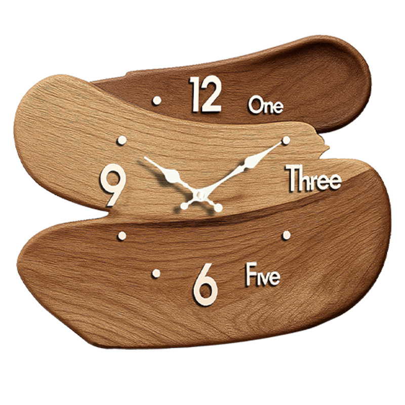 hot Chinese-style wall clock for living room, 2025 new style, high-end feel for dining room, long retro clock, silent pickaxe stand, wall hanging Item Picture