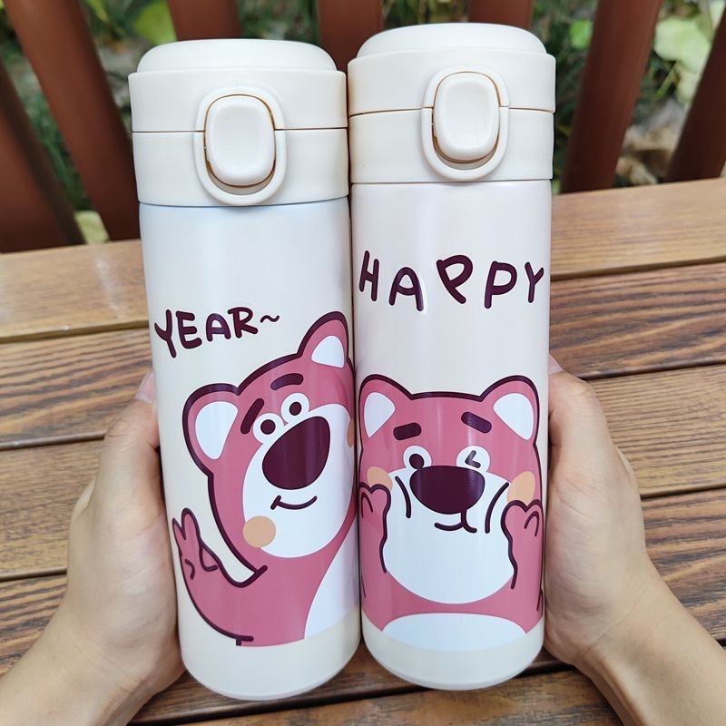 Children's water cup 304 stainless steel school special insulated cup anti-drop student Biye Bear kt Cat insulated Cup wholesale Application Scenario