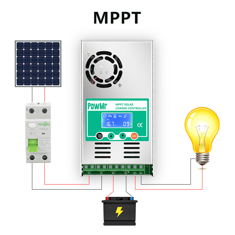 MPPT solar controller 60A 12V-48V photovoltaic RV home energy storage control system manufacturer in stock Specification image