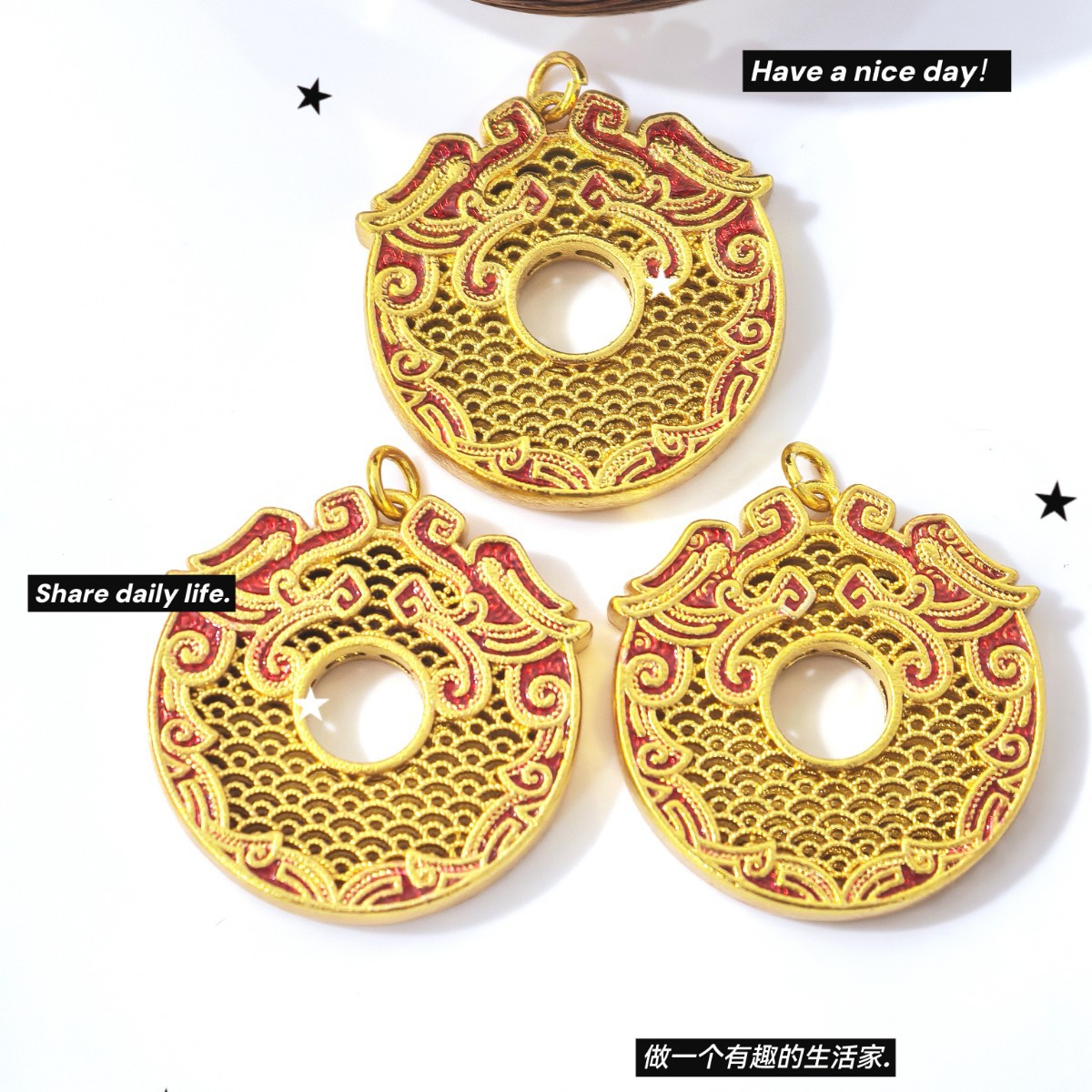 十字架配件/流苏/雪花/合金挂件/祈福产品图