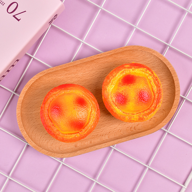 Hot-selling and practical egg tarts, fluid kneading, soft mud texture kneading fun, slow rebound release, soy milk small toys, stress-relieving toys Application Scenario
