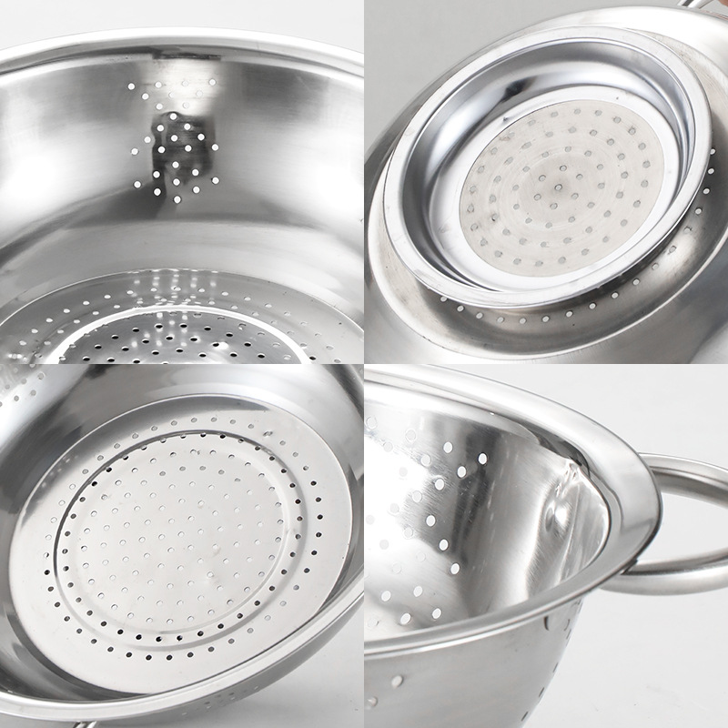 Multifuncional acero inoxidable ánforas cesta de frutas cesta de almacenamiento portátil bambú caja organizadora de plástico suministros de cocina para el hogar