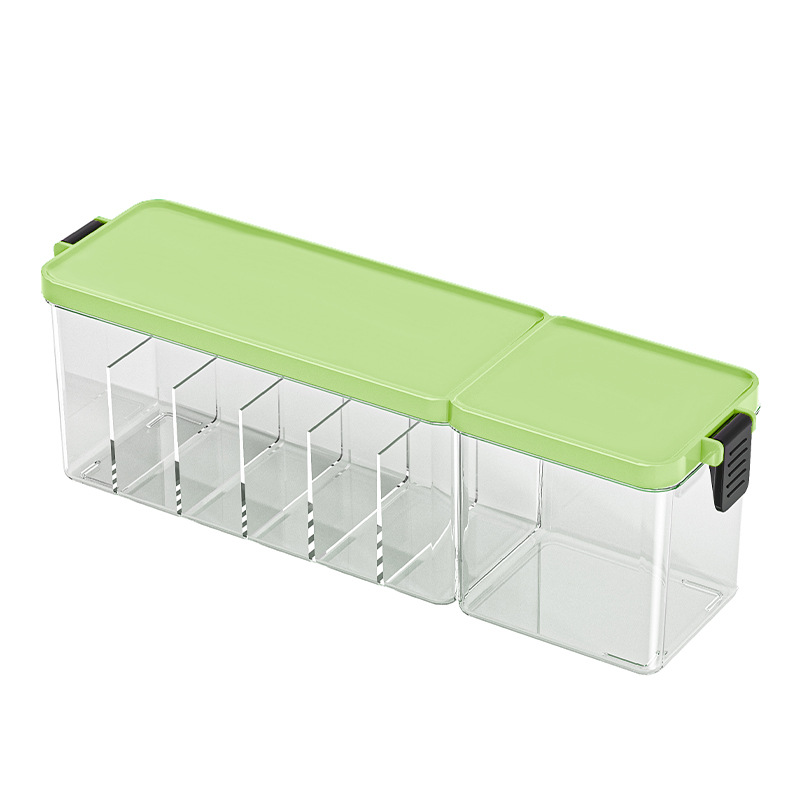Large-capacity data selection storage box, transparent view for easy access to data cables, multi-functional compartments storage box Item Picture