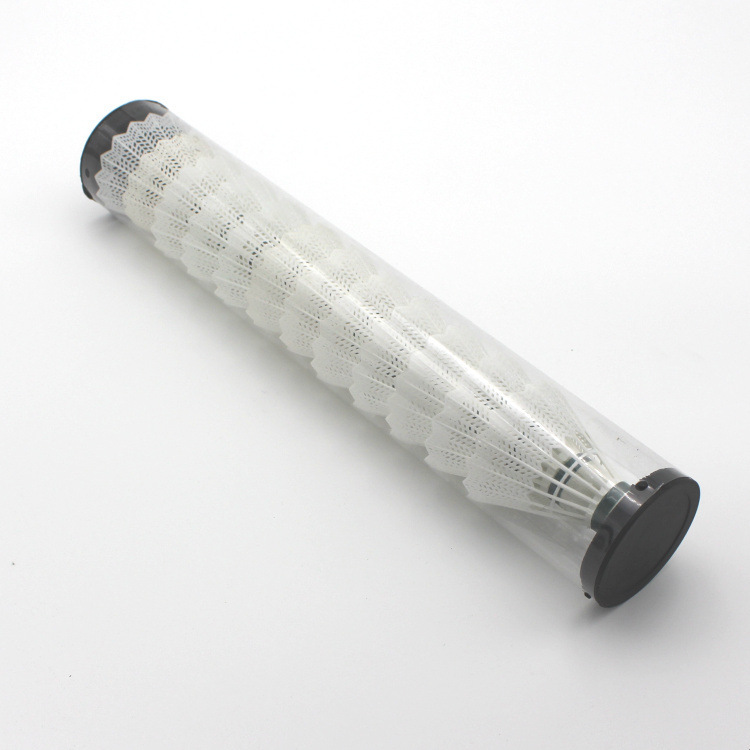Factory direct sales of 12 cylindrical colored plastic foam badminton balls in stock, quick delivery