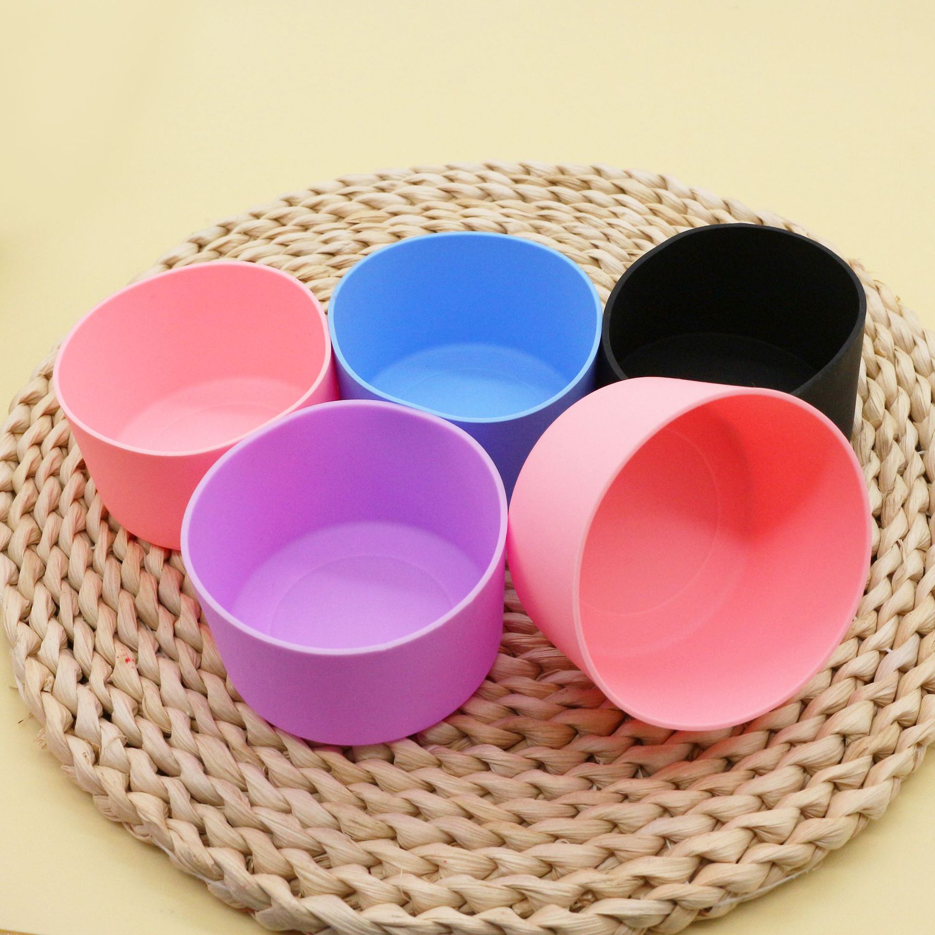 Silicone insulated cup covers 7-7.5cm, anti-slip and high-temperature resistant, Stanley water cup protective covers in stock details Picture