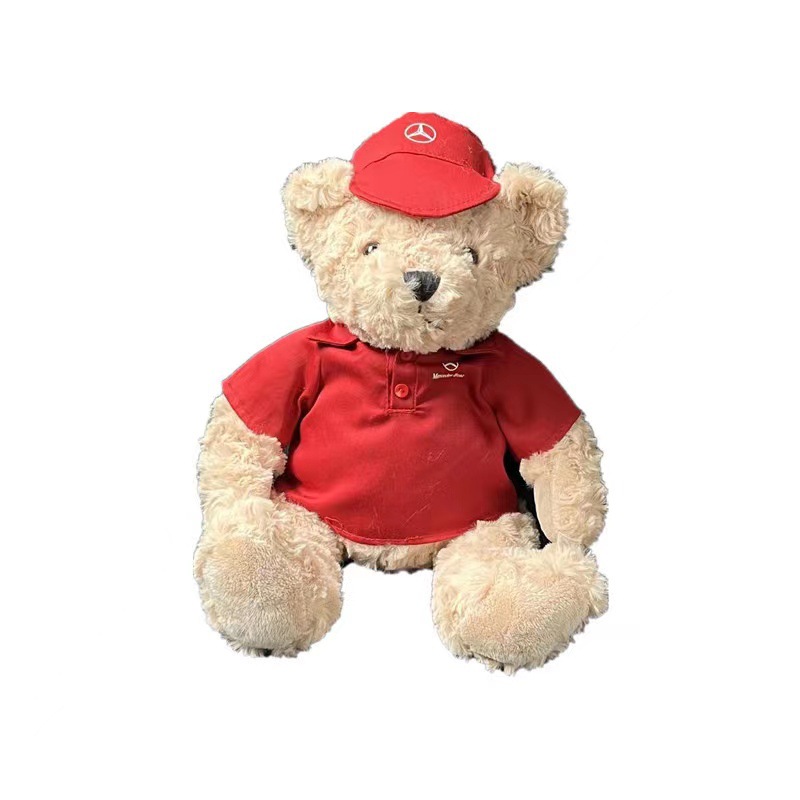 Regalo mercedes BMW audi logo oso peluche peluche formula lote etiqueta del coche Item Picture