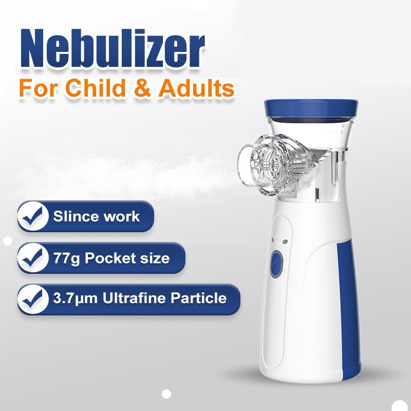 Cross-border exclusive 302 nebulizer, English packaging, handheld nebulizer, ultrasonic micro-net, children's home nebulizer Specification image