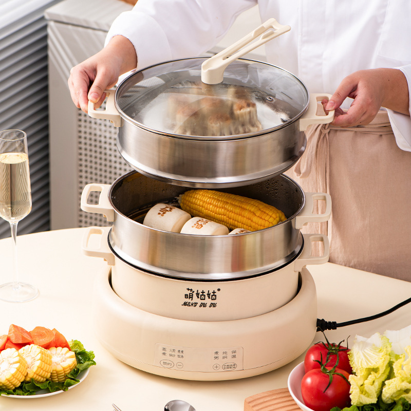 创达电火锅锅家用多功能电煮锅宿舍电锅分体式电热火锅电炒锅礼品细节图