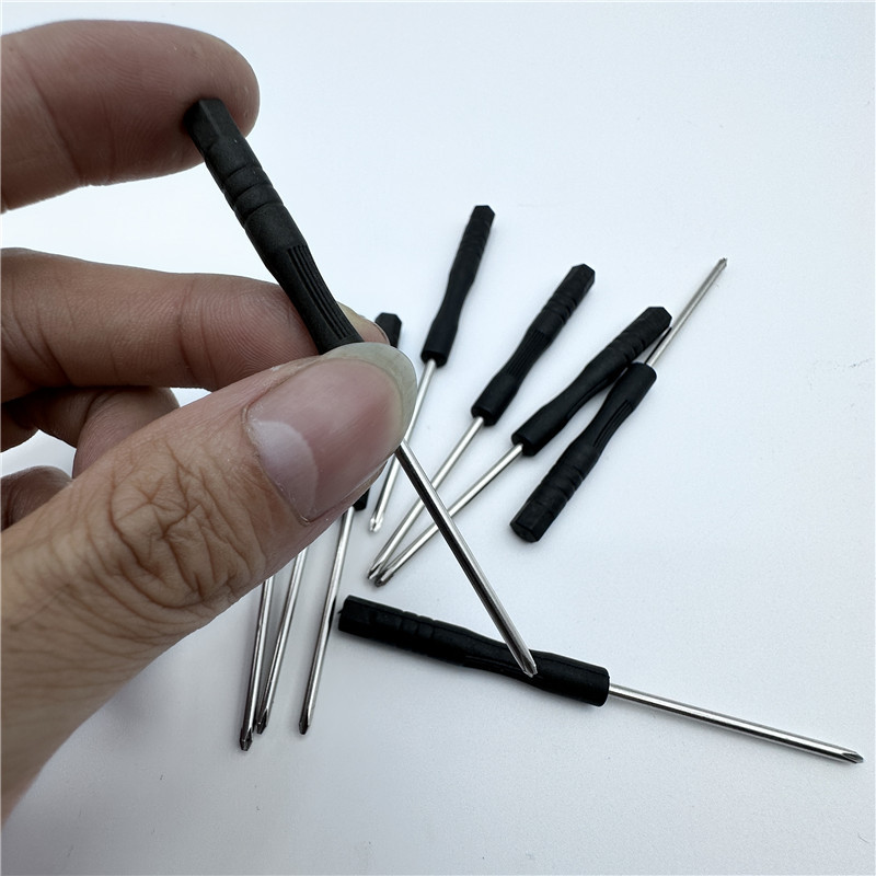 Mini 2.0 cross-head screwdriver, 3.0 cross-head black screwdriver, flat-head small black screwdriver, y v type, 0.8 star-shaped through pin Specification image