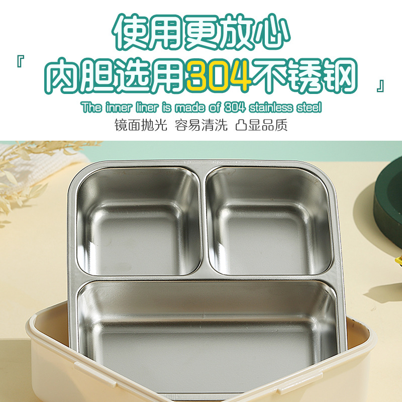 Japanese dinosaur lunch box, cross-border student version lunch box, easy to clean, microwave oven heating lunch box, with lid for office workers Application Scenario