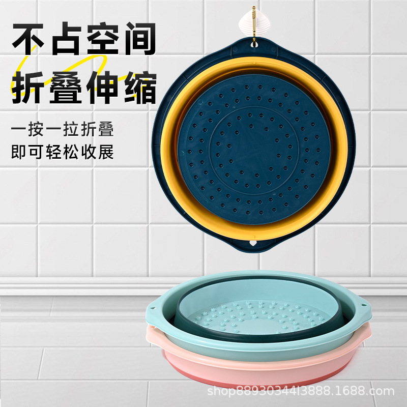 Cubo de pie de burbuja cubo plegable almacenamiento portátil masaje casero bienestar baño de pies sobre el muslo con tapa aislante lavabo de pies Application Scenario