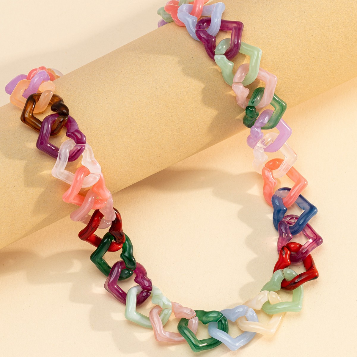 项链/不锈钢项链/珍珠项链/首饰/沙金细节图