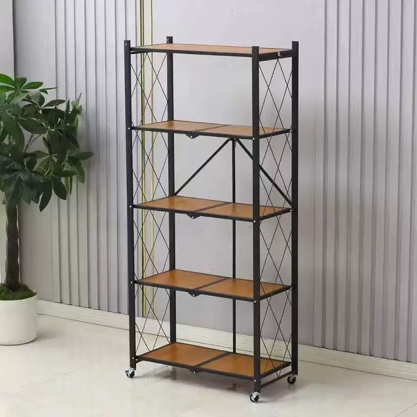 No-installation kitchen rack, folding storage rack, large capacity, widened depth, folding microwave oven rack manufacturer Application Scenario