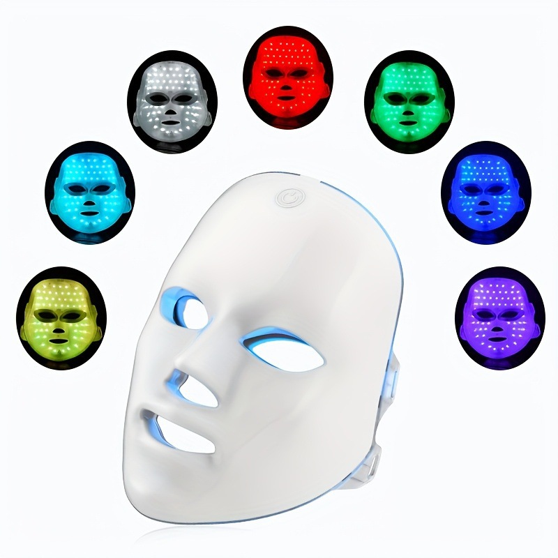 shanilak Cross-border Home LED color light beauty mask Silicone adhesive infrared light multi-wavelength facial care device Application Scenario
