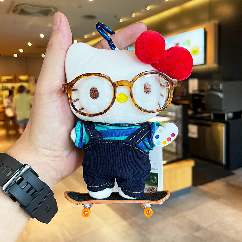 Authentic hellokitty cartoon doll plush toy pendant, original and cute kid clothing bag pendant