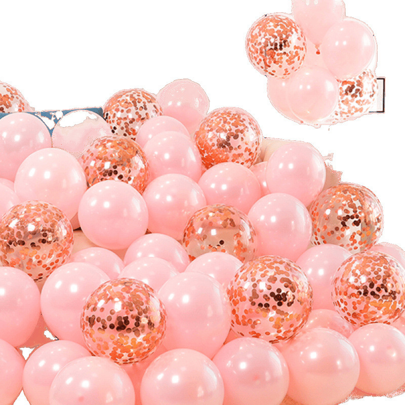 Pink wedding balloons decorate the bride's bedroom for a cute and romantic wedding. Children's birthday balloons are also decorated Application Scenario