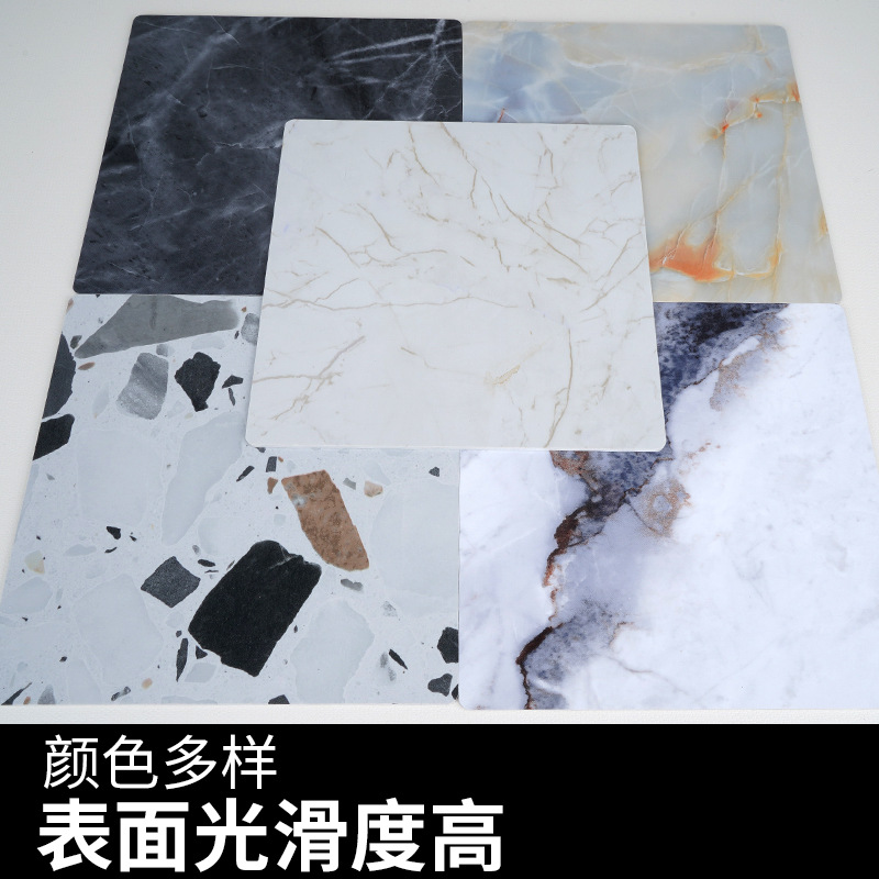 uv board imitation marble high-gloss wall panel, PVC decorative panel, waterproof and flame-retardant, hotel project, stone plastic UV board for export details Picture