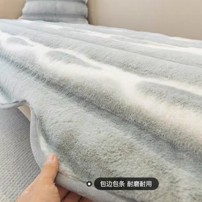 Customized irregular-shaped, light luxury plush sofa cushions with a high-end feel, modern high-end leather thickened seat cushions and floor MATS for home use Application Scenario