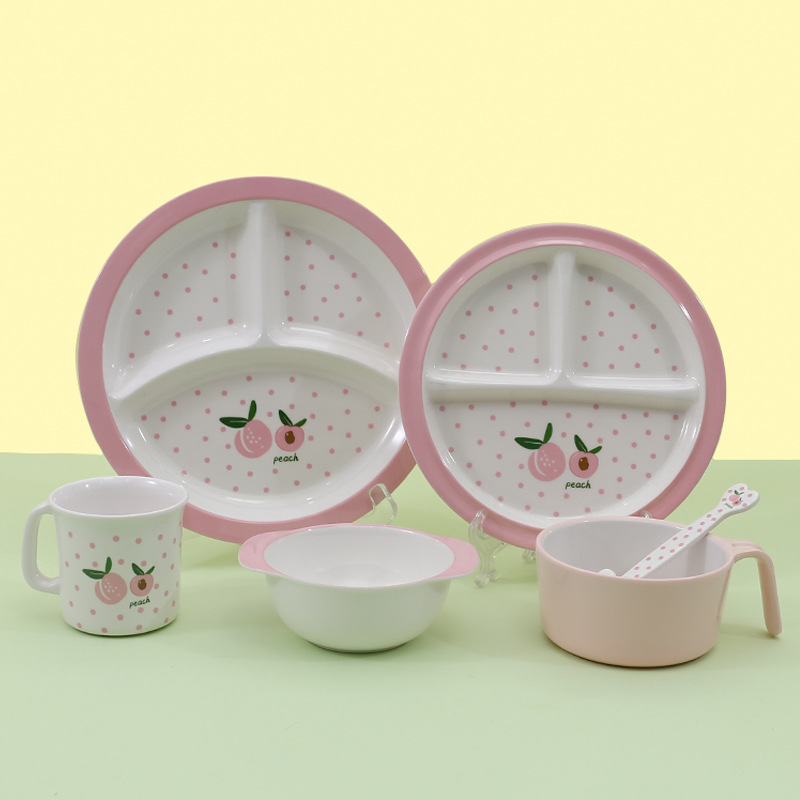 餐具/碗碟盘子/碗可爱/日式手绘碗盘/厨房用具产品图