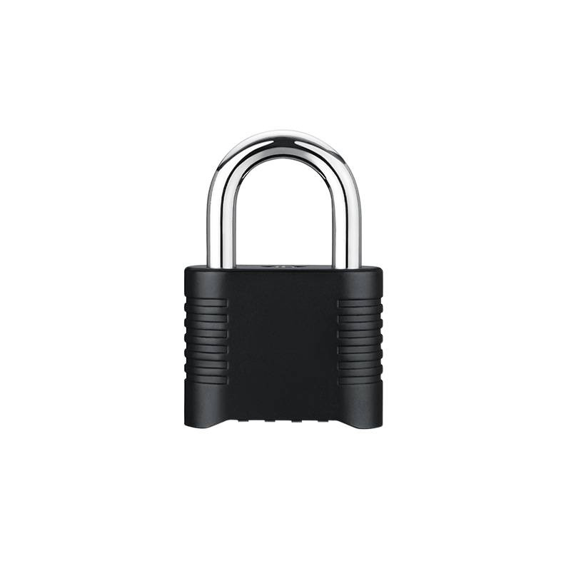 Combination lock padlock with long beam cabinet lock, outdoor imitation copper lock, door lock, large lock bar, bottom opening, 4-digit password large padlock Item Picture