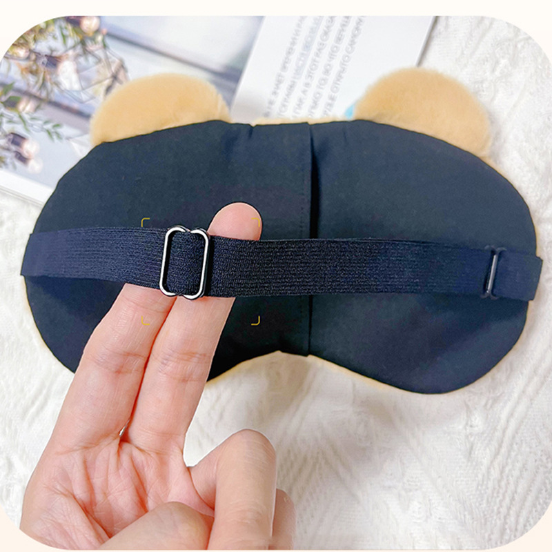 立体卡通毛绒眼罩可爱男女旅行冰袋冰敷睡眠眼罩学生午休护眼罩细节图