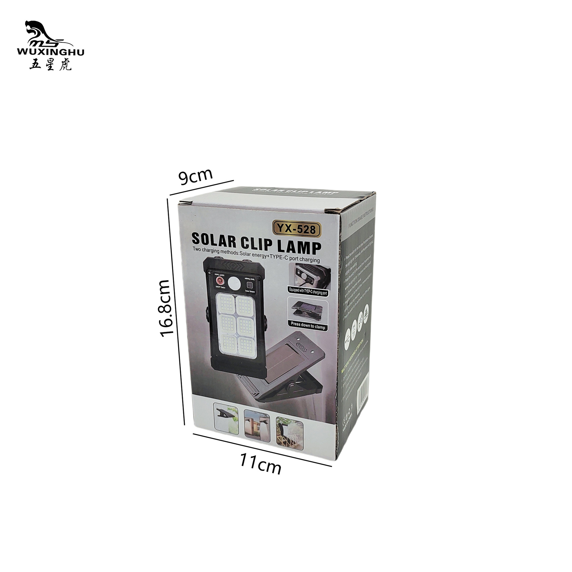 Cross-border blast solar clip light sin perforación al aire libre camping light ahorro de energía hogar humano sensor waterproof wall light Application Scenario
