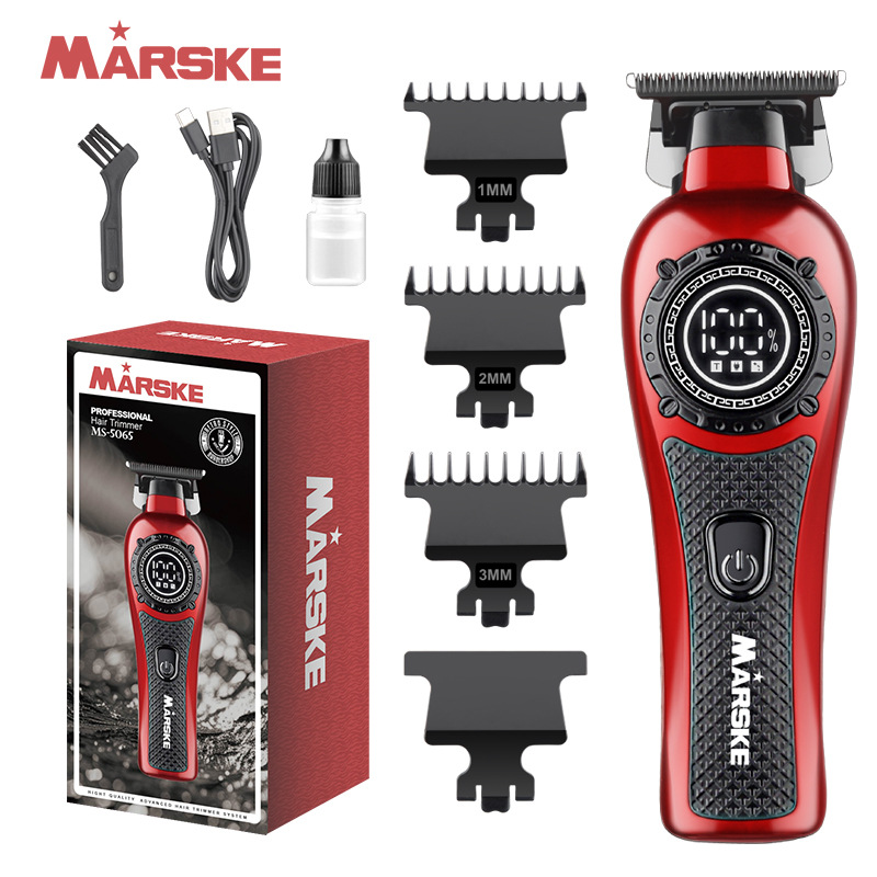 MARSKE MS-5065 barbero transfronterizo cuchilla de afeitar eléctrica barbero empujador eléctrico LCD pantalla digital peluquería beauty power pusher Item Picture