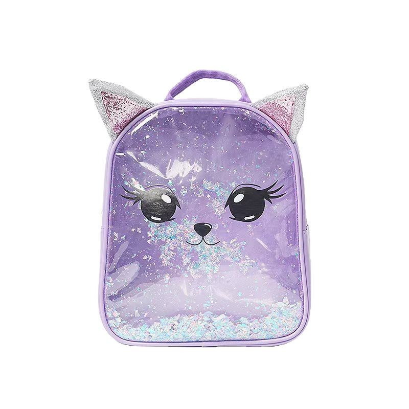 The manufacturer supplies cute schoolbags for primary school students and kindergartens, cartoon unicorns, laser sequins and backpacks, which are lightweight Item Picture